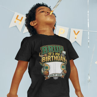 Det är min födelsedag Basketballskylt Fest Design T Shirt