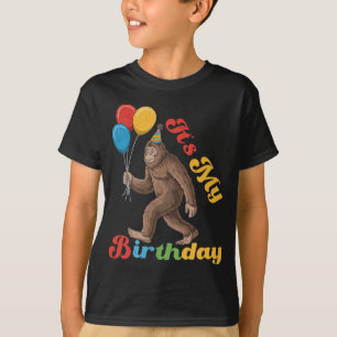 Det är min födelsedag Bigfoot Sasquatch Party T Shirt