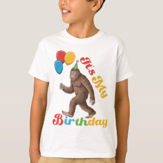 Det är min födelsedag Bigfoot Sasquatch Party T Shirt