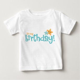 "Det är min födelsedag" Cute Starfish Kids Tee