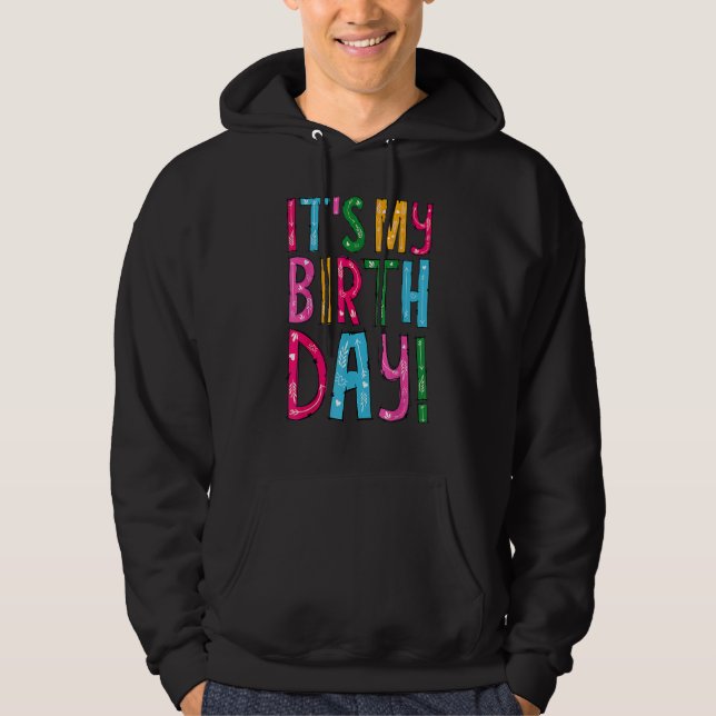 Det är min födelsedag för kvinnor som Tonåring fli Hoodie (Framsida)