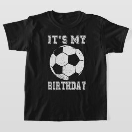 Det är min födelsedag fotbollsdesign t shirt
