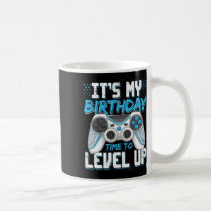 Det är min födelsedag Gamer Level Up TV-spel fest Kaffemugg