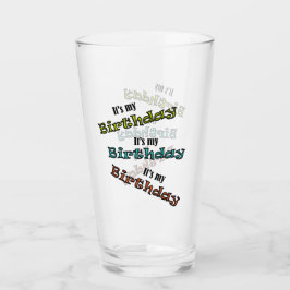 Det är min födelsedag glaskopp