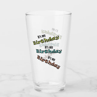 Det är min födelsedag glaskopp