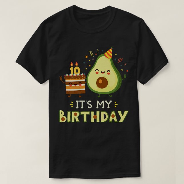 Det är min födelsedag Guacamoles Meican-Cuisine fr T Shirt (Design framsida)
