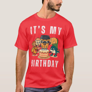 Det är min födelsedag kompilering italiensk hjärnr t shirt