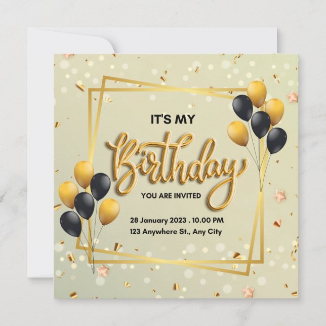 Det är min födelsedag och vi ska till party! (Framsida)