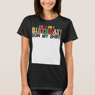 Det är min födelsedag som skriver mitt sjörädda fö t shirt