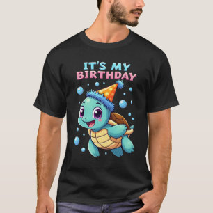 Det är min födelsedag Söt havssköldpadda Hav Födel T Shirt