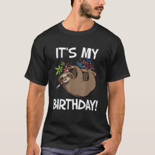 Det är min födelsedag söt sengångare party klännin t shirt