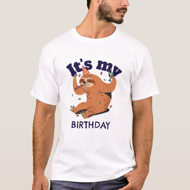 Det är min födelsedag t shirt (Framsida)