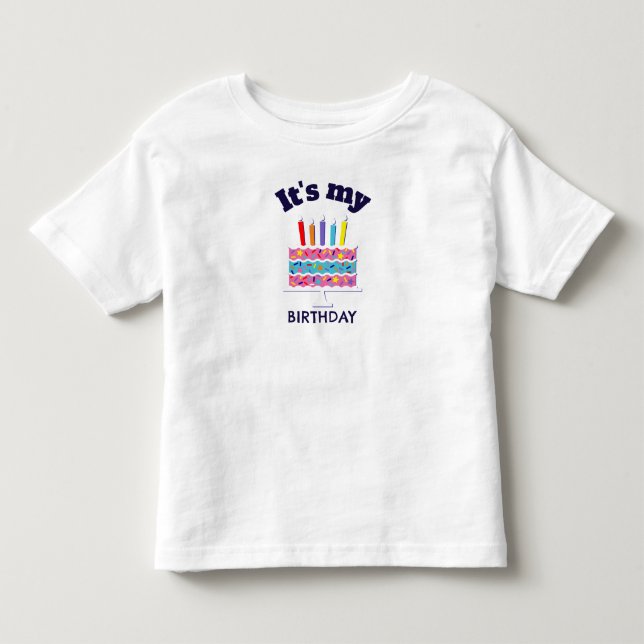 Det är min födelsedag t shirt (Framsida)