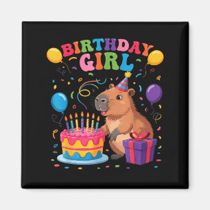 Det är min födelsedag tjej Capybara-älskare födels Magnet
