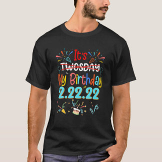 Det är min födelsedag Tjugodag Tisdag 22 22 luddig T Shirt
