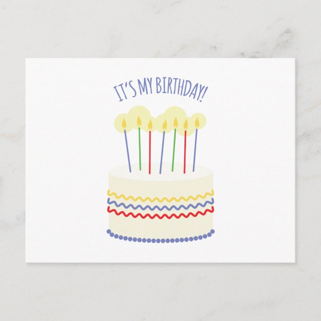 Det är min födelsedag vykort (Framsida)