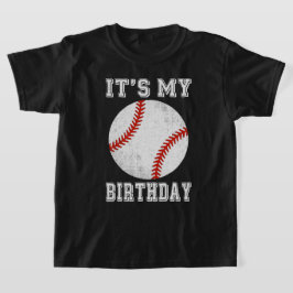 Det är min födelsedags basebolldesign t shirt