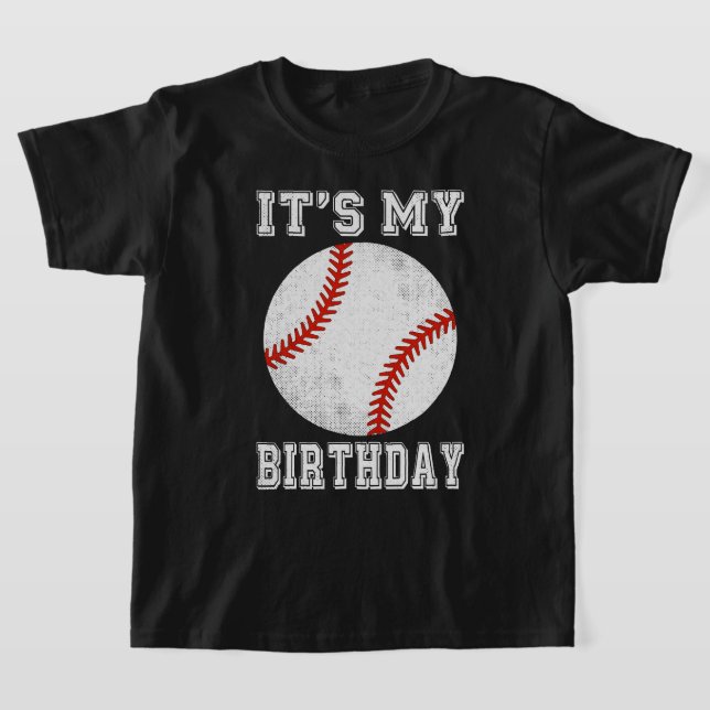Det är min födelsedags basebolldesign t shirt (Laydown)