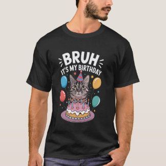 Det är min födelsedagsfest Katt Tema Födelsedagsfi T Shirt