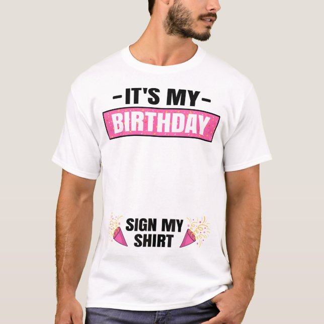 Det är min Födelsedagsfest Outfit Cute Girls under T Shirt (Framsida)