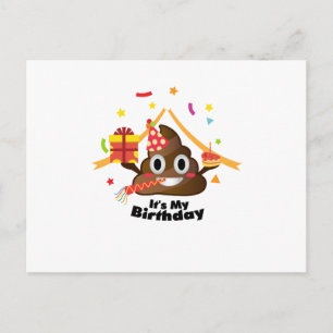 Det är min födelsedagspresent Emoji-barn Boy Girl Inbjudan Vykort