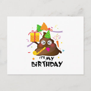 Det är min födelsedagspresent, Emoji-barn, Party Inbjudan Vykort