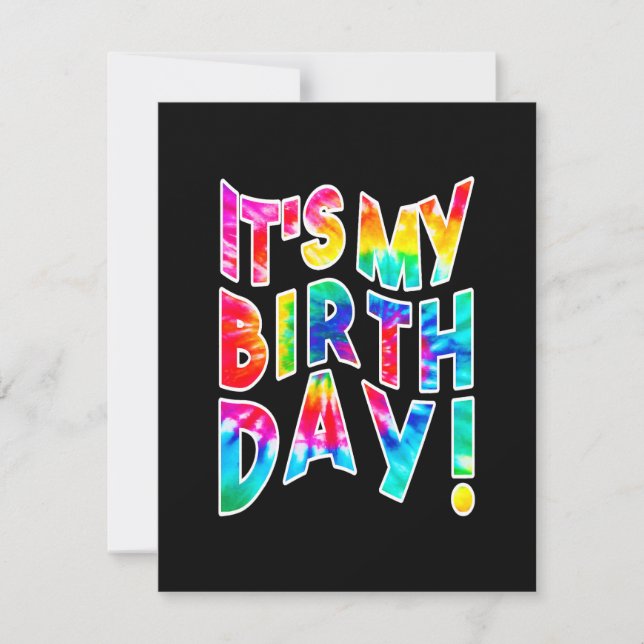 Det är min födelsedagspresent tack kort (Framsida)