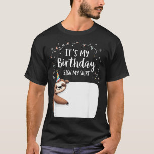 Det är min födelsedagssköld Min skjorta Nyhet fest T Shirt