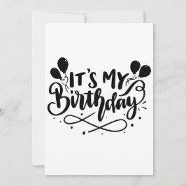 Det är min födelsedagsskript - Viktigt pratbubbla Inbjudningar