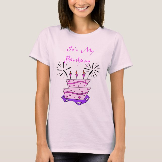 Det är min födelsedagT-tröja T Shirt (Framsida)
