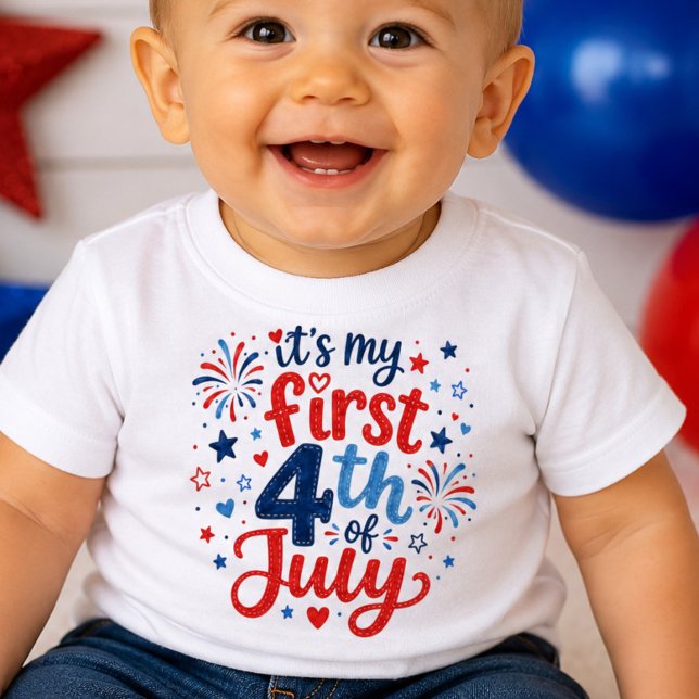 Det är min första 4:e juli babytröja t shirt (Skapare uppladdad)
