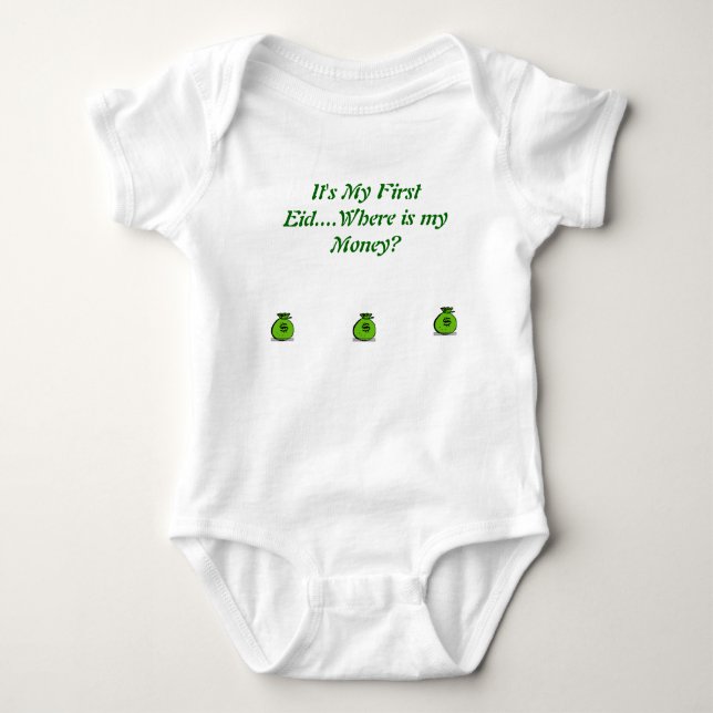 Det är min första Eid för olds 6Months Tee Shirt (Framsida)