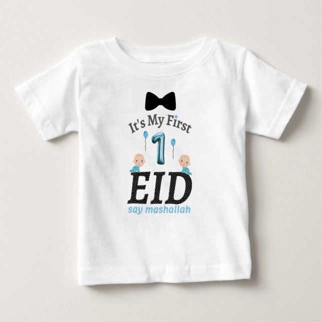 Det är min första eid - säg mashallah t shirt (Framsida)
