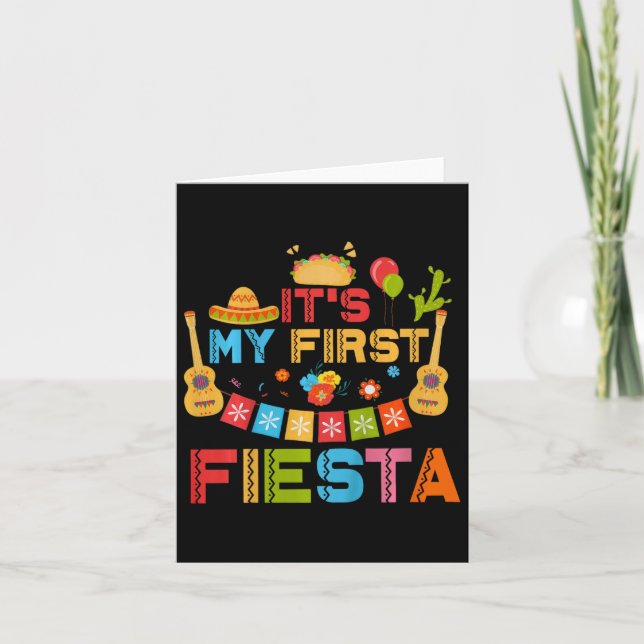 Det är min första Fiesta-födelsedag, mexikanska Ci Kort (Framsida)