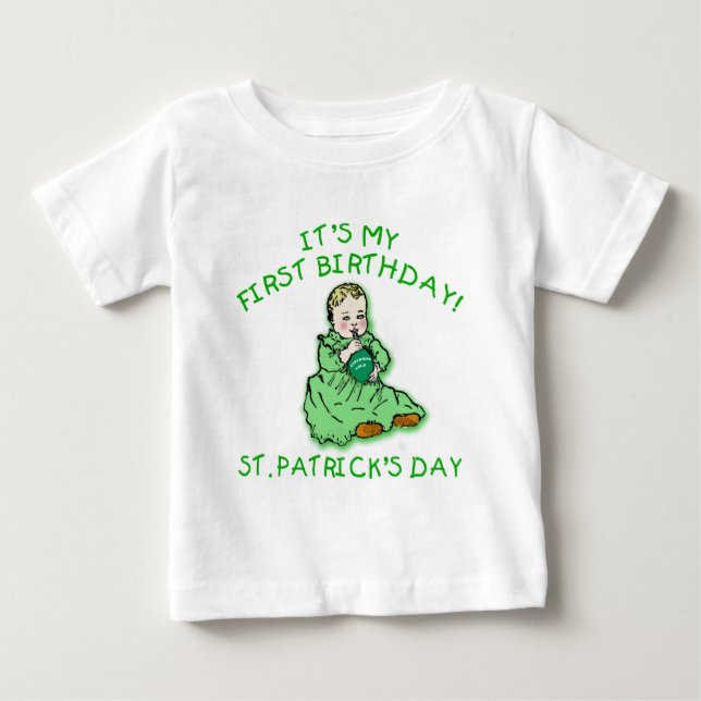 Det är min första födelsedagst patricks tröja (Framsida)