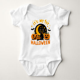 Det är min första Halloween Svart Katt Pumpa T Shirt