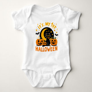 Det är min första Halloween Svart Katt Pumpa T Shirt