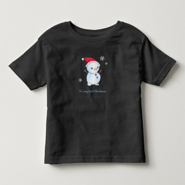 Det är min första jul barn t-shirt (Framsida)