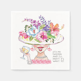 Det är min Garden och jag ska Party med White Vin. Pappersservett