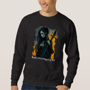 Det är min glada onsdagsansikte Goth-stil Lång Ärmad Tröja