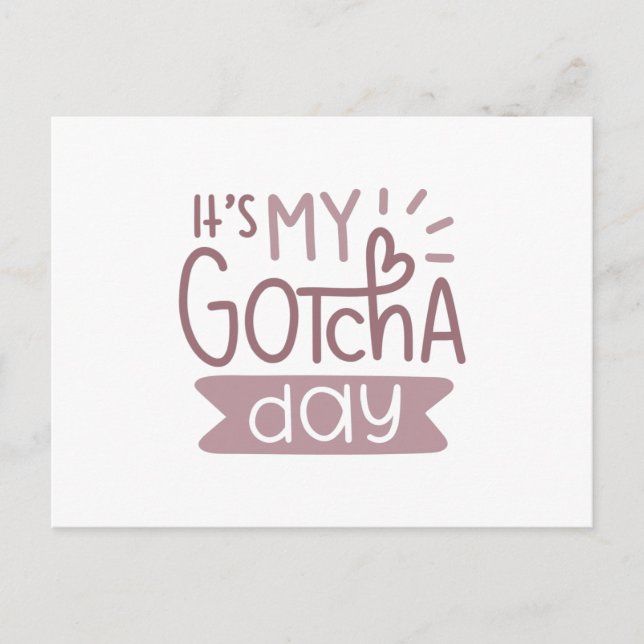 Det är min gotchadag vykort (Framsida)