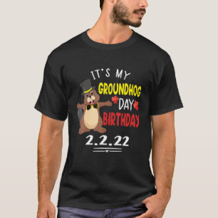 Det är min Groundhog Day Birthday 2.2.22 Party Fe T Shirt