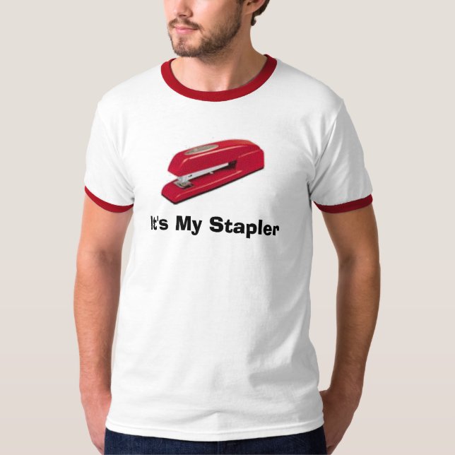 Det är min häftapparat tee shirt (Framsida)