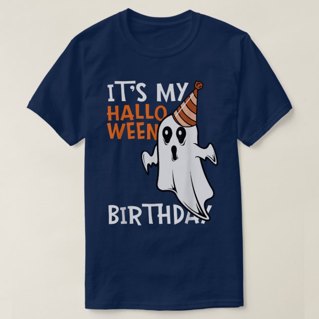 Det är min Halloween Birthday Boo Ghost Bday på Ha T Shirt (Design framsida)