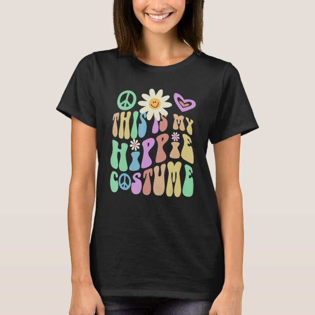 DET ÄR MIN HIPPIE COSTUME Groovy Hipster T Shirt (Framsida)