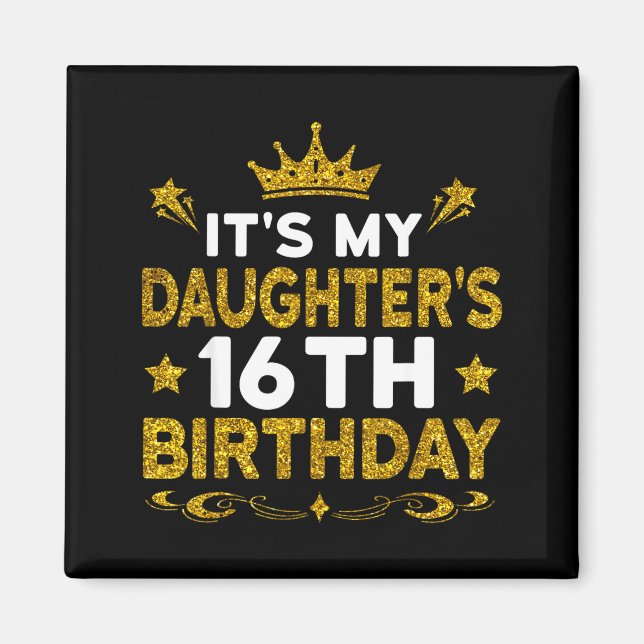 Det är min kusins 16-årsdag Grattis på födelsedage Magnet (Framsidan)