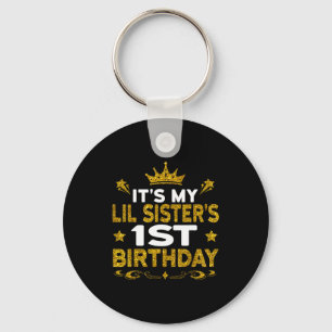 Det är min lillasysters 1-årsdag Grattis på födels Nyckelring