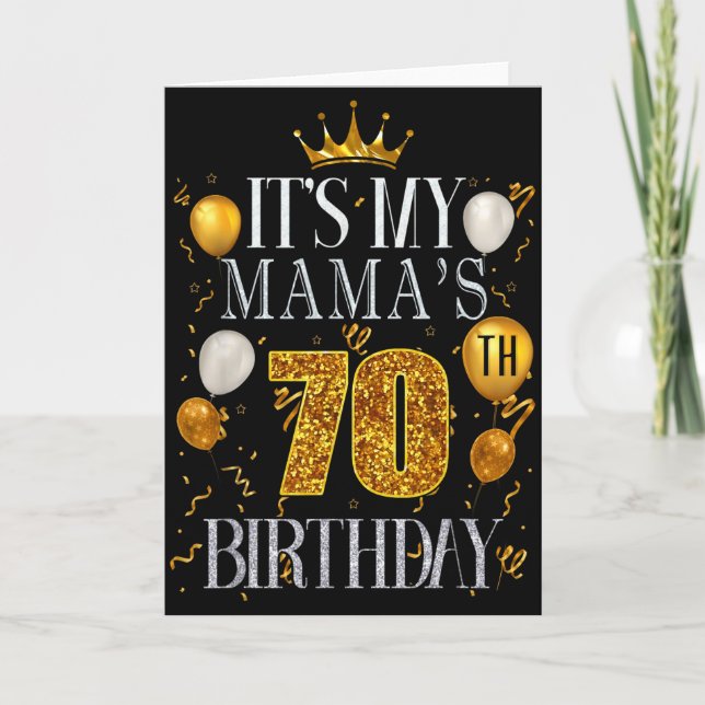 Det är min mammas 100-årsdag Fjäril Glad 100 år Kort (Framsida)