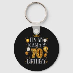 Det är min mammas 70-årsdag Grattis på födelsedage Nyckelring