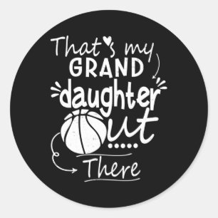 Det är min mordotter där ute, Basketball Grand Runt Klistermärke